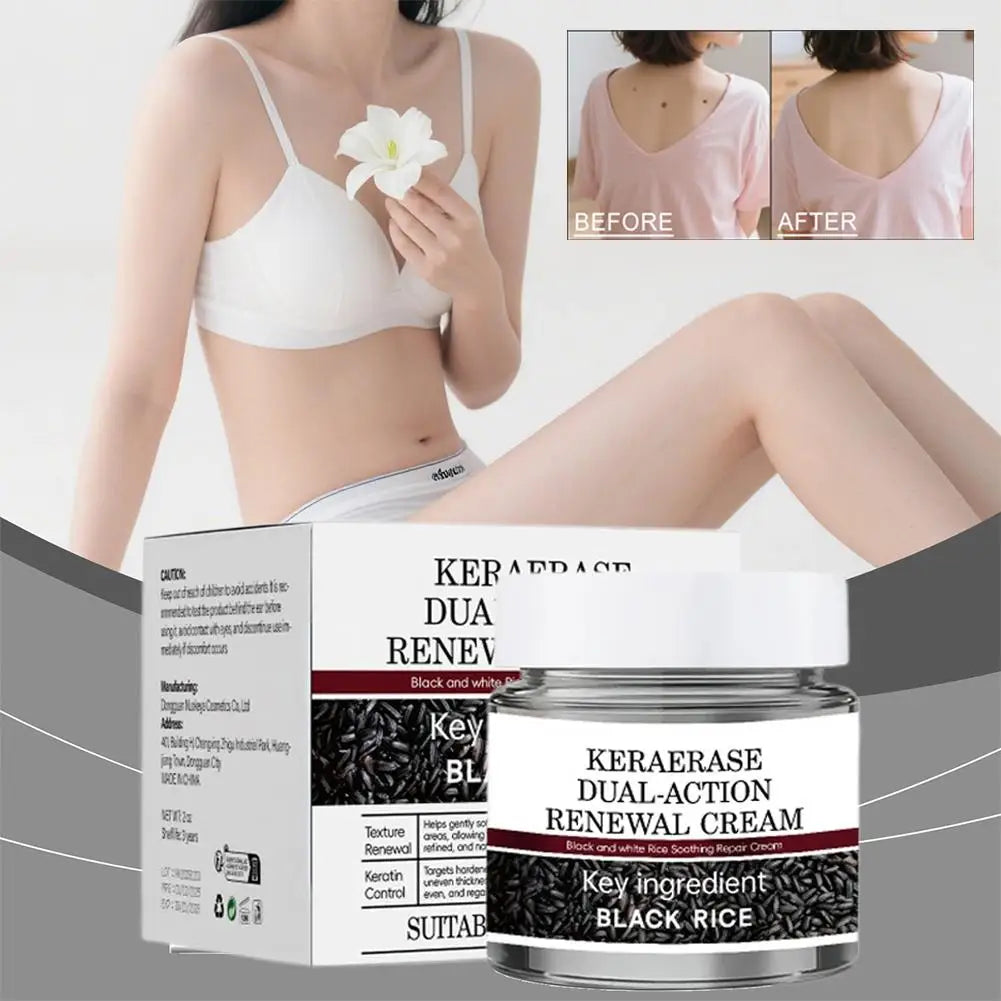 Black Rice Raw Pulp Moisturizing Cream - Hydrates, Evens Skin Tone, Reduces Fine Lines With Rice Extract & Hyaluronate Face Care Peaceful Pleasures Health and Wellness