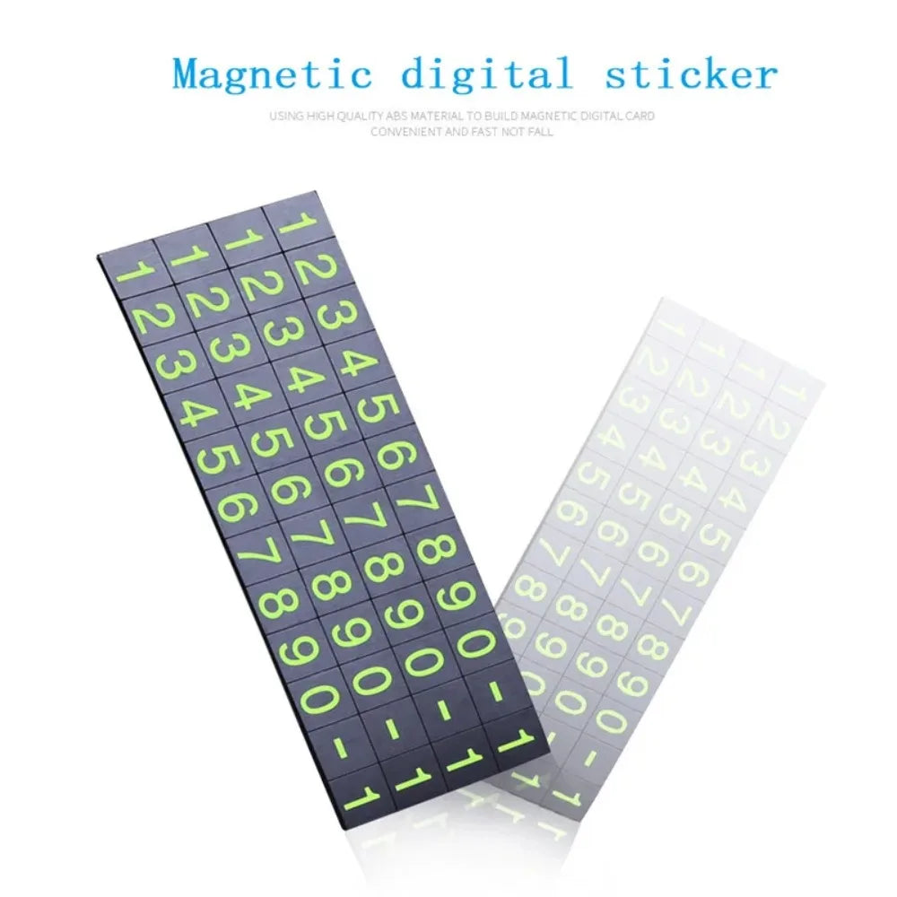 Car Phone Number Card Temporary Parking Card Plate Telephone Number Car Park Stop Automobile Accessories Car-styling 13x2.5cm Peaceful Pleasures Health and Wellness