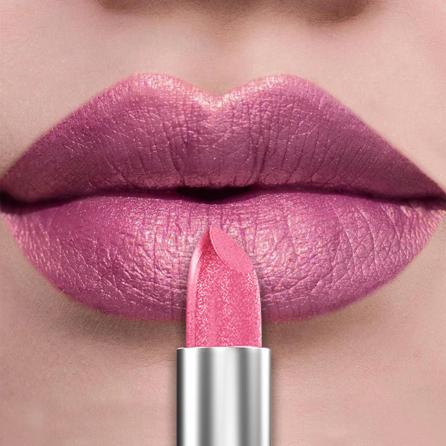 KAFURUX 21-Color Glitter Metallic Lipstick | Pearlescent Lip Tint