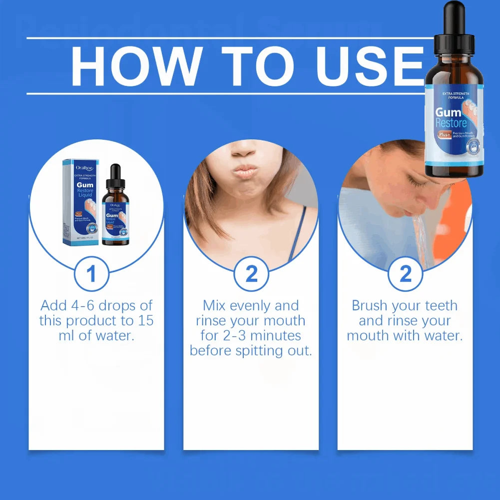 Gum Repair Drops 30ml – Soothe Sore Gums & Remove Tartar