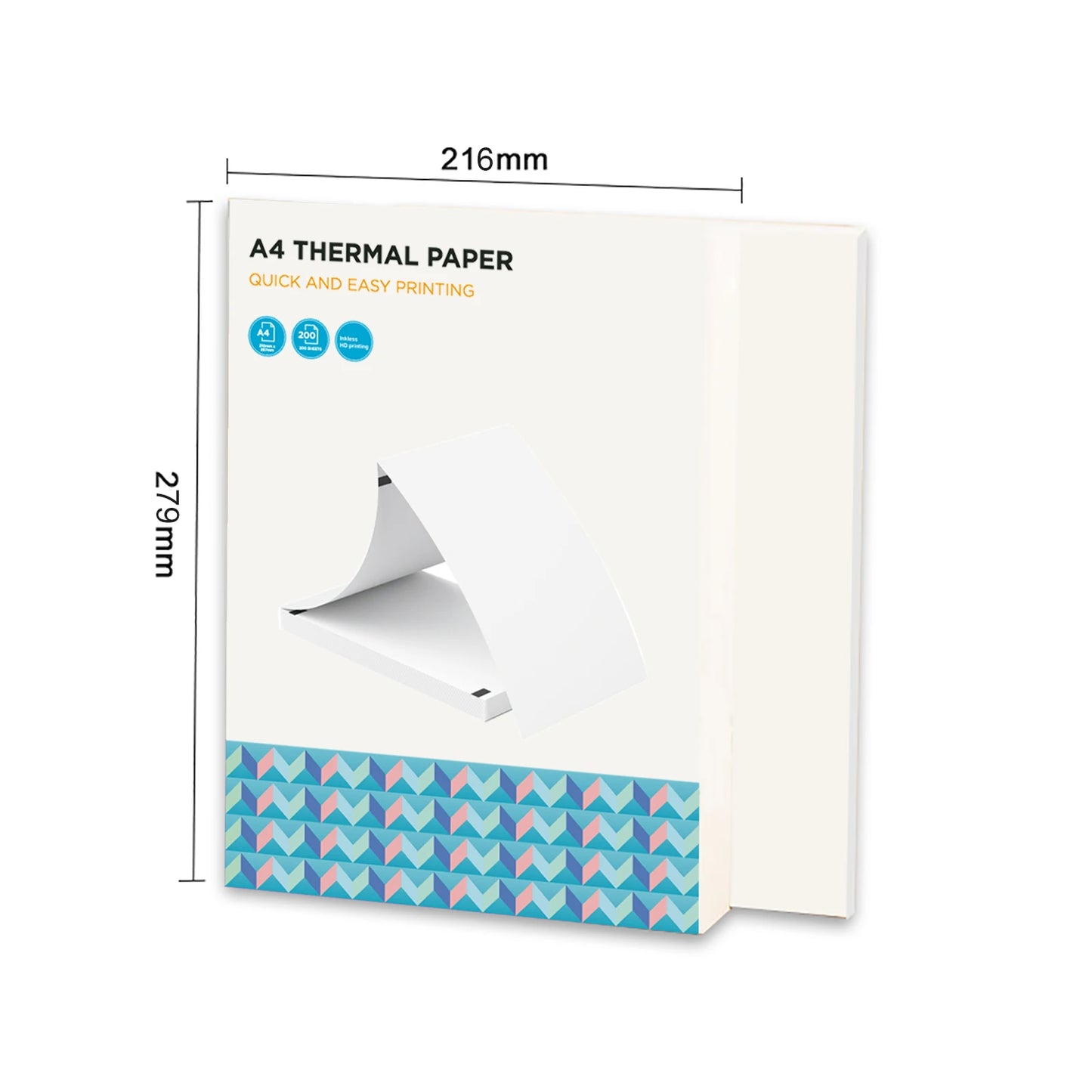 A4 Thermal Paper 200 Sheet Fanfold Printing Printer L81 A81 A80