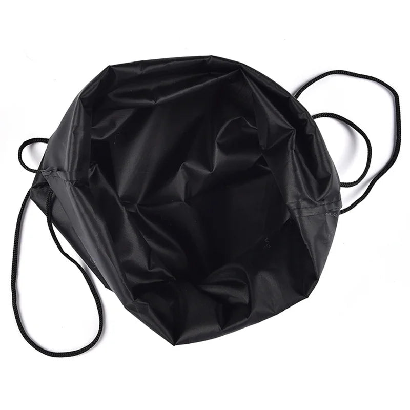 Drawstring Backpack Storage Bag Solid Color Portable for School Sport Travel Shoes Cycling Storage Bag Solid Color Portable Peaceful Pleasures Health and Wellness