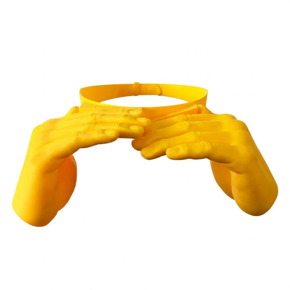 3D Printed Heart Hands Sun Visor Hat | UV Protection Beach Cap