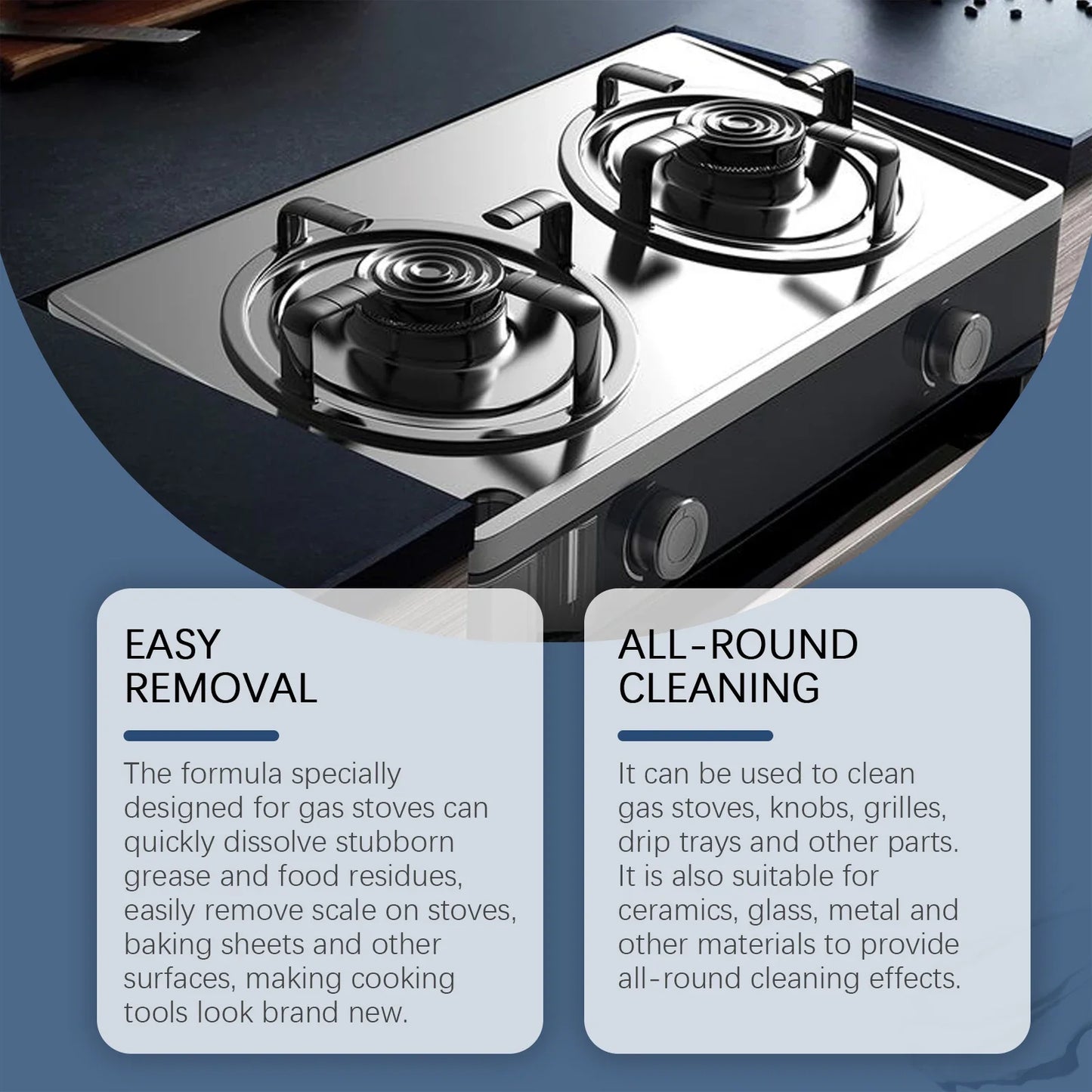 Jakehoe Gas Stove Cleaner Spray – Heavy-Duty Degreaser Kitchen Degreaser Spray Oasis Select