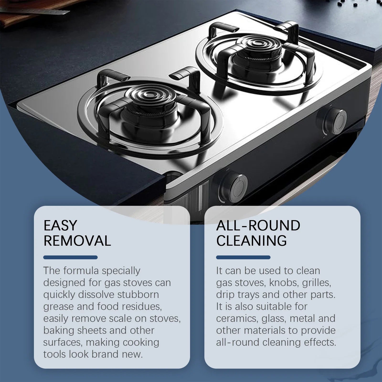 Jakehoe Gas Stove Cleaner Spray – Heavy-Duty Degreaser Kitchen Degreaser Spray Oasis Select