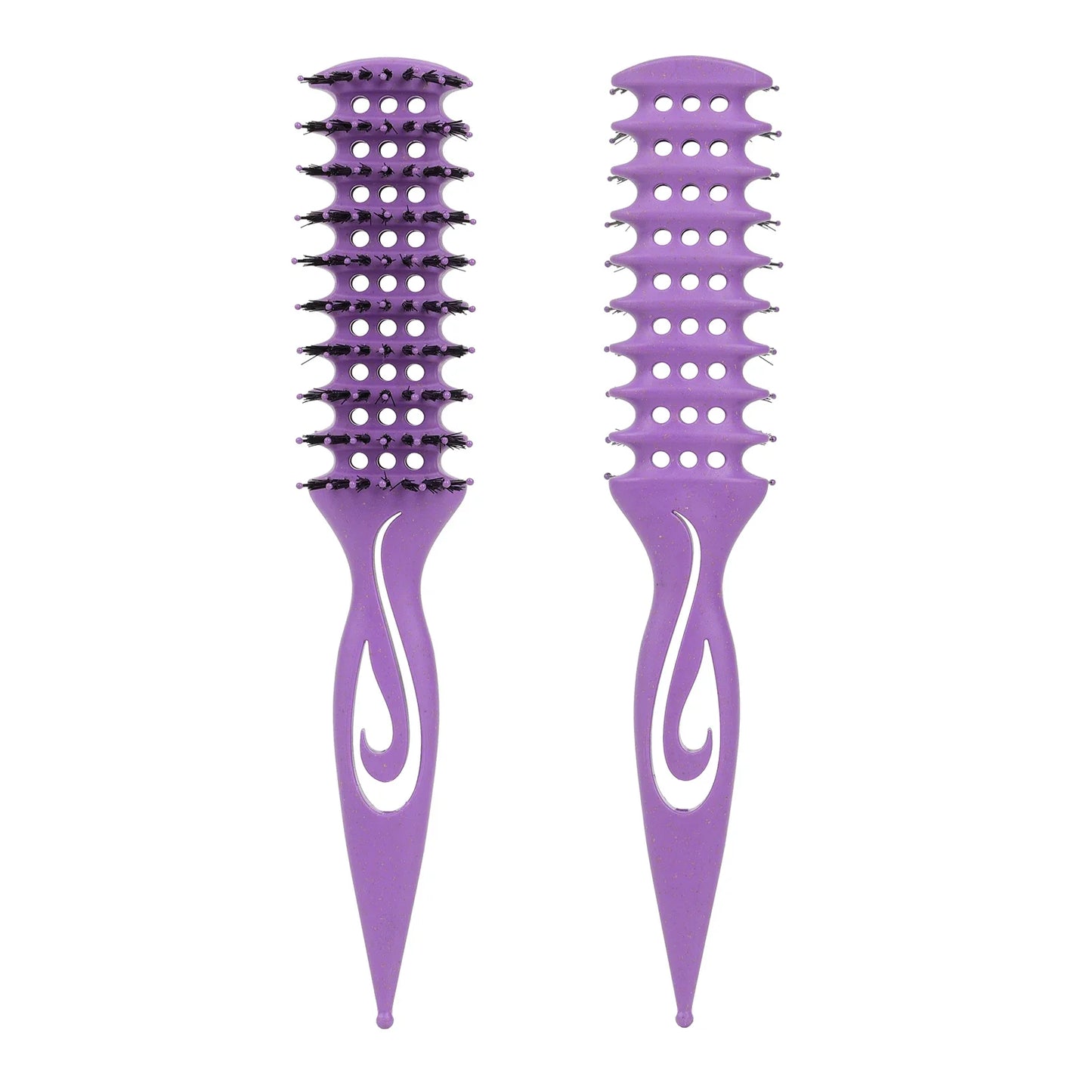 Curl Defining Styling Brush | Hollow Nylon Detangling Hair Comb Curl Styling Brush Peaceful Pleasures Health and Wellness