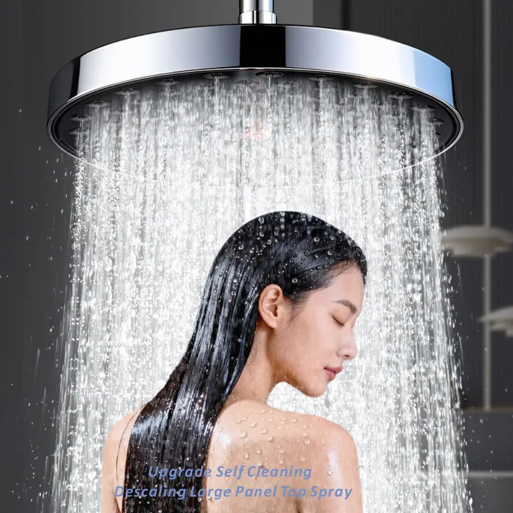 26CM Rainfall Shower Head – High Pressure & 360° Rotation