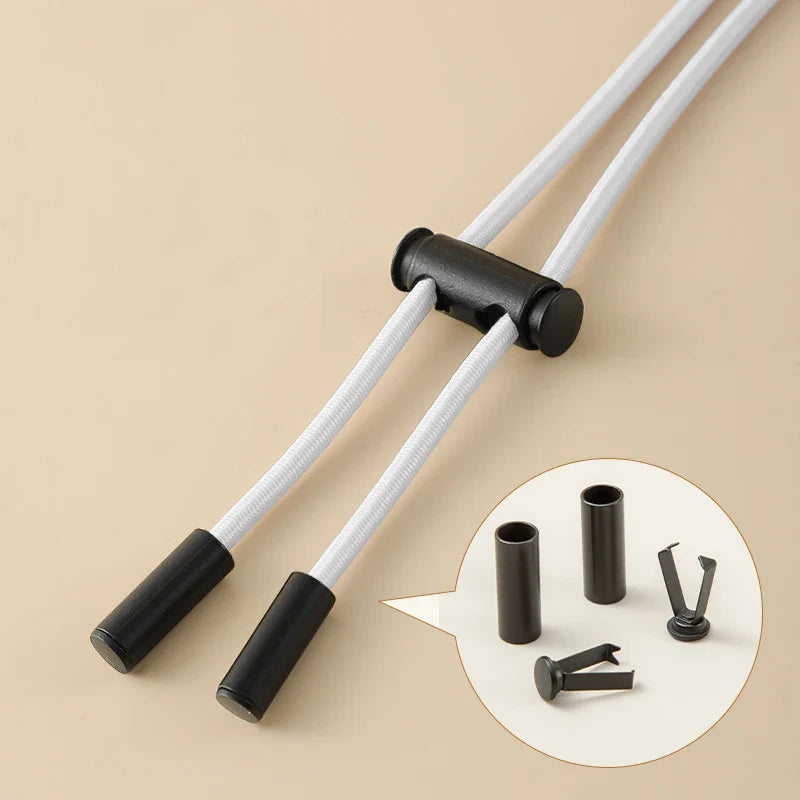2M Elastic Drawstring Band Kit with Cord Lock & Threading Tool