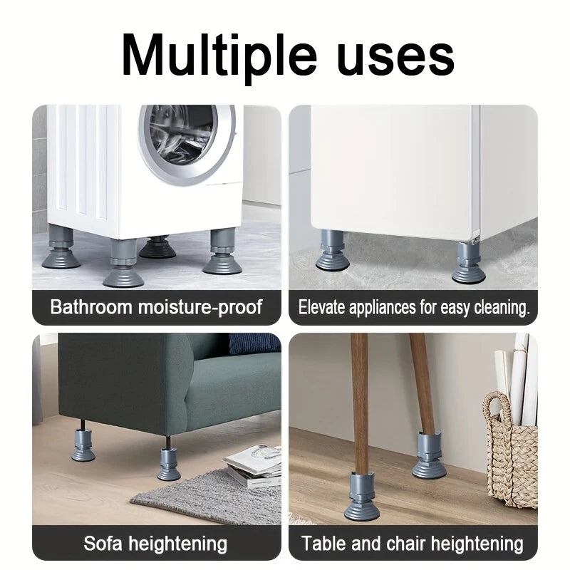 Anti-Vibration Washing Machine Pads | Adjustable Non-Slip Base