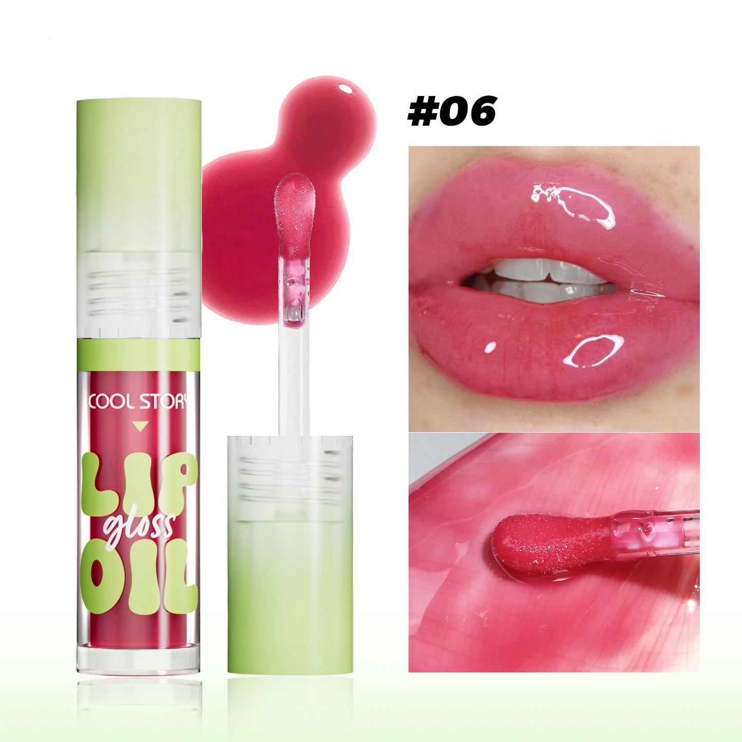 Crystal Jelly Lip Gloss & Lip Oil | Mirror Shine Non-Sticky