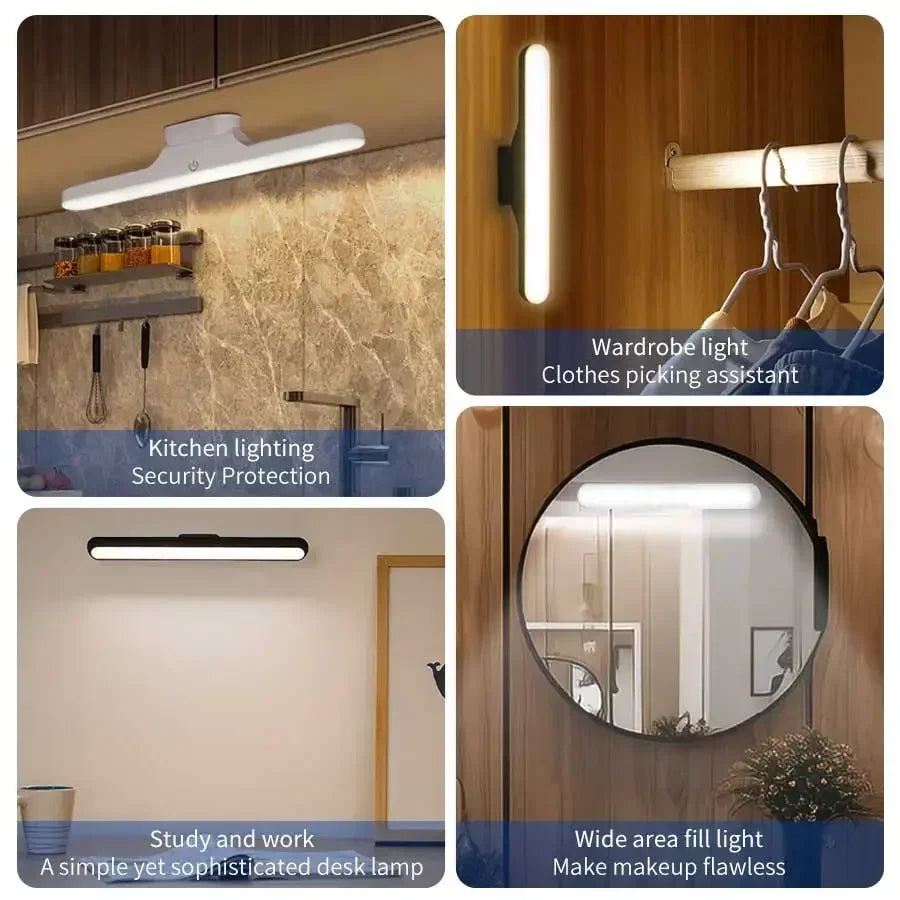 LED Vanity Mirror Light USB Rechargeable Dimmable Magnetic Lamp