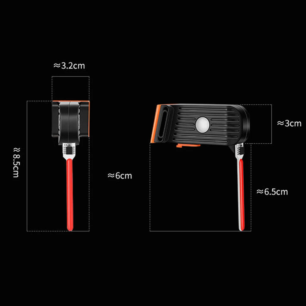 Creative Bike Rear Light Photon Drop Warning Lamp Waterproof Rechargeable LED Bicycle Taillight MTB Road Bike Cycling Light Peaceful Pleasures Health and Wellness
