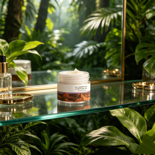 No-Rinse Hair Gel & Dry Shampoo | Volume, Shine & Oil Control No-Rinse Hair Gel Peaceful Pleasures Health and Wellness