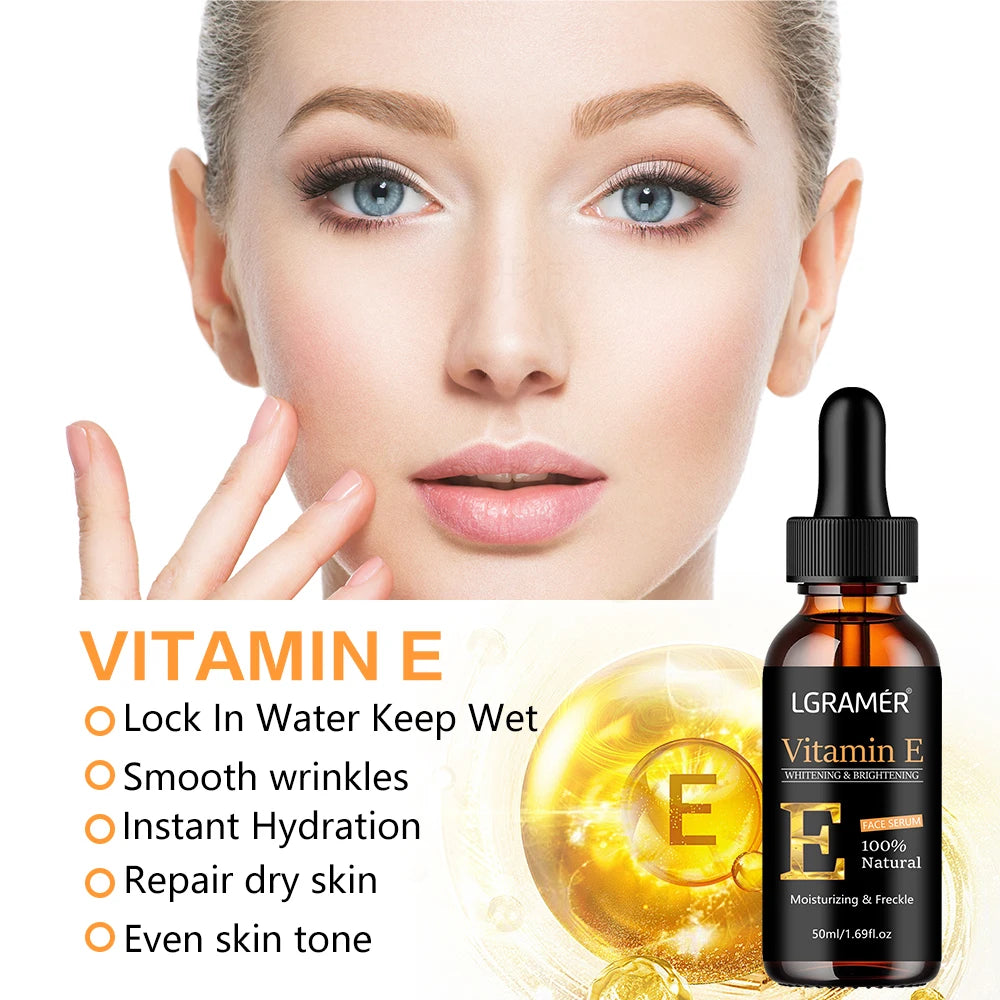 Vitamin E Face Serum – Whitening & Pore Minimizing Peaceful Pleasures Health and Wellness