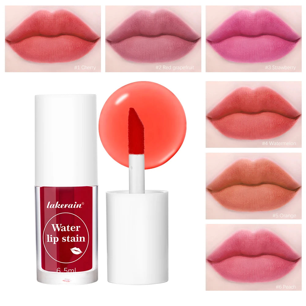 Fruity Water Lip Tin Lip Gloss Moisturizing Lip Glaze Long Lasting Lip Ink Face Lip Dual Purpose Liquid Lipstick Cosmetic Makeup Peaceful Pleasures Health and Wellness