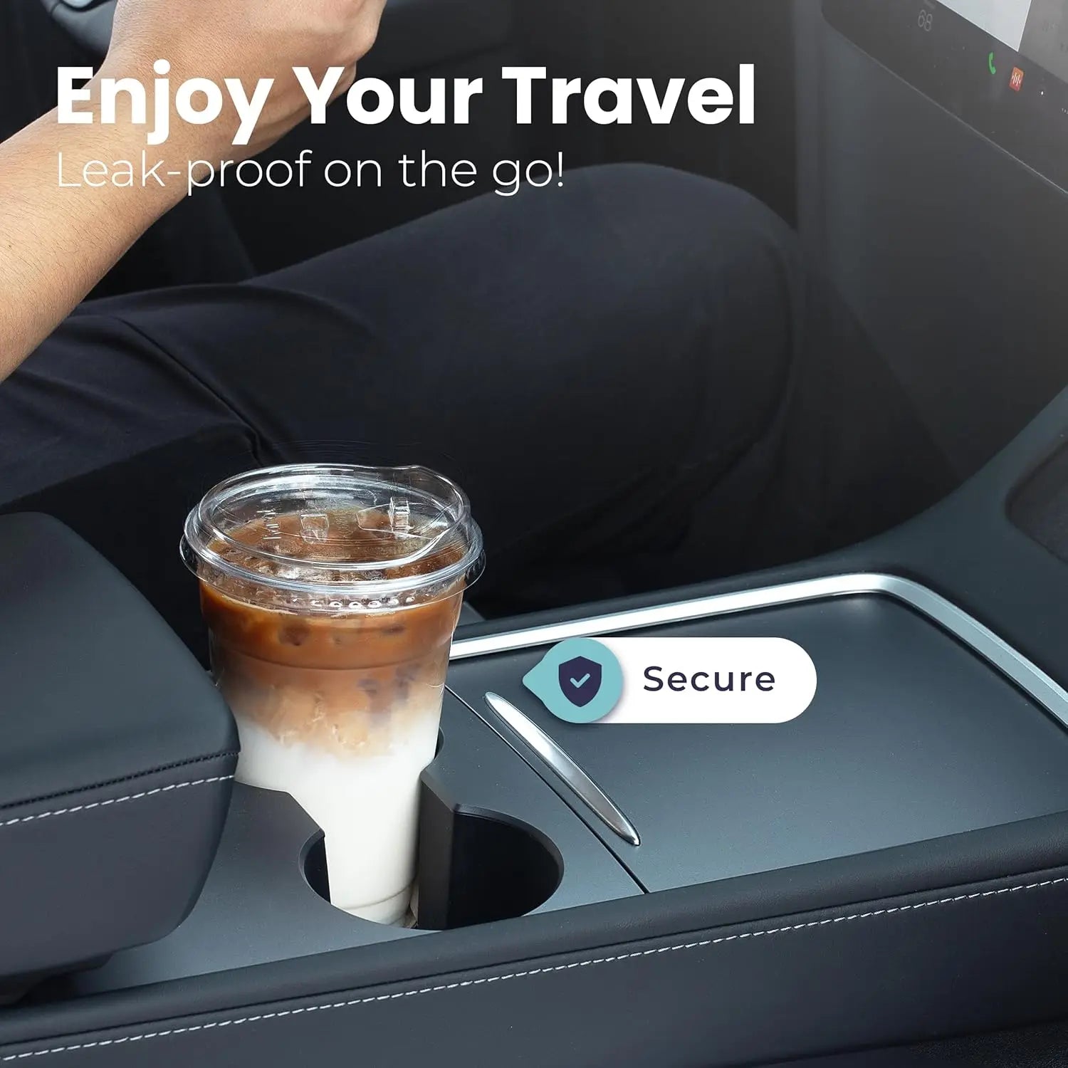 12/16//20/24/32OZ Clear Plastic Cups with Sip Lids Disposable Plastic Coffee Cups To Go Cups for Iced Coffee Smoothies Soda Peaceful Pleasures Health and Wellness