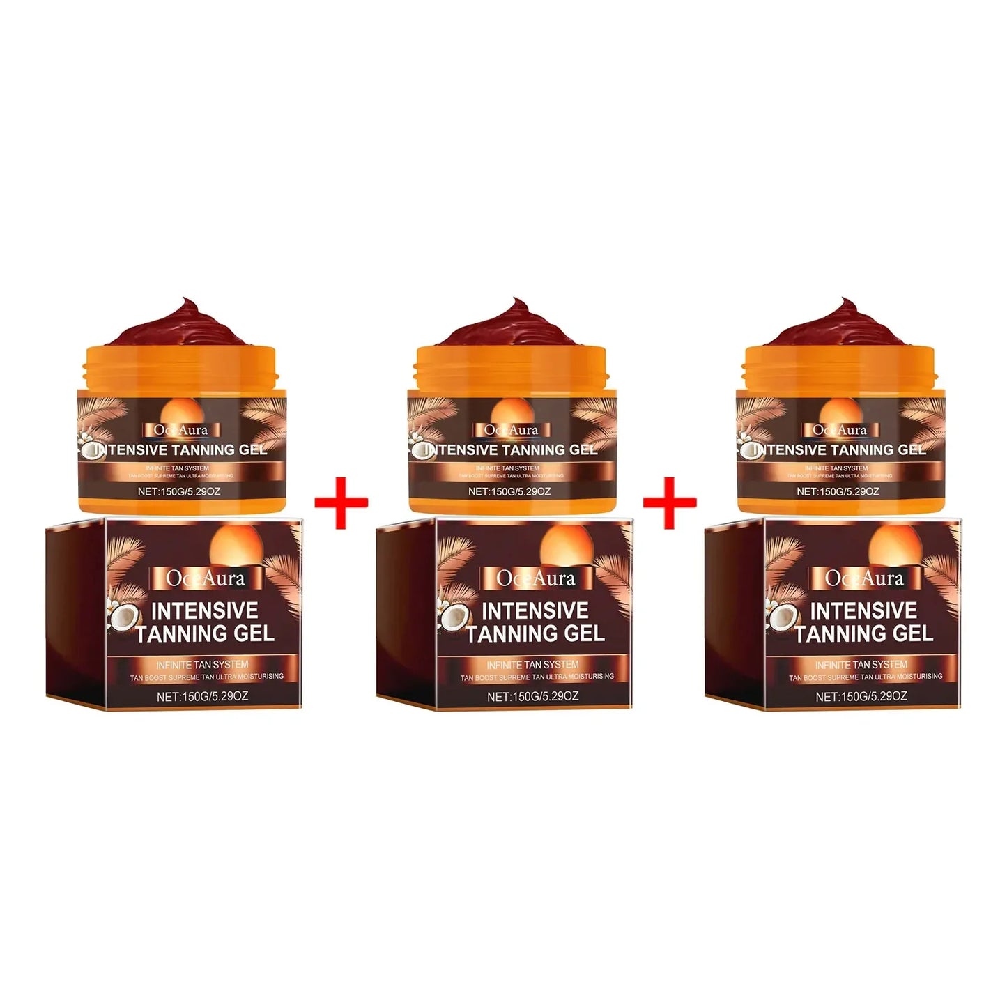 OceAura Intensive Tanning Gel – Self Tanner & Bronzer