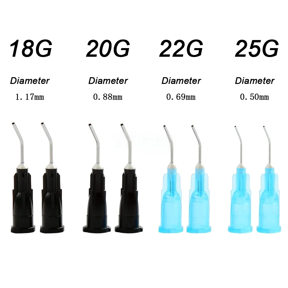 100-Pack Dental Pre-Bent Dispensing Tips – Irrigator Applicator