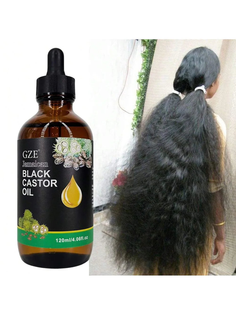 GZE Jamaican Black Castor Oil – Hair, Lash & Scalp Care Hair & Lash Oil Peaceful Pleasures Health and Wellness