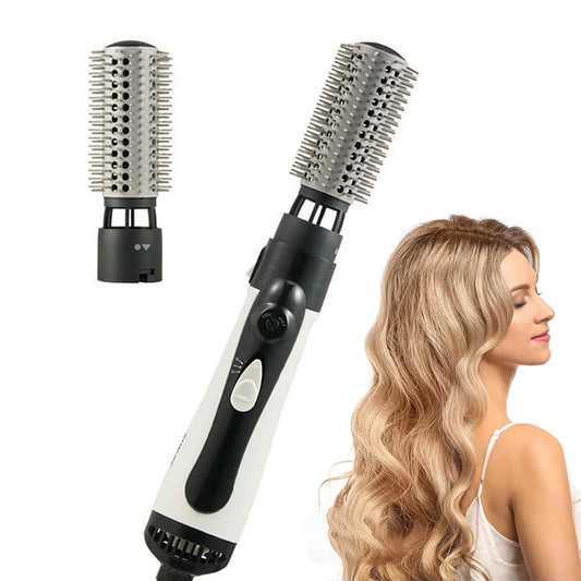 Metal Mini 2 in 1 Step Brush Pet Grooming Hair Straightener Hair Dryer Rotating and Blower Volumiser Peaceful Pleasures Health and Wellness