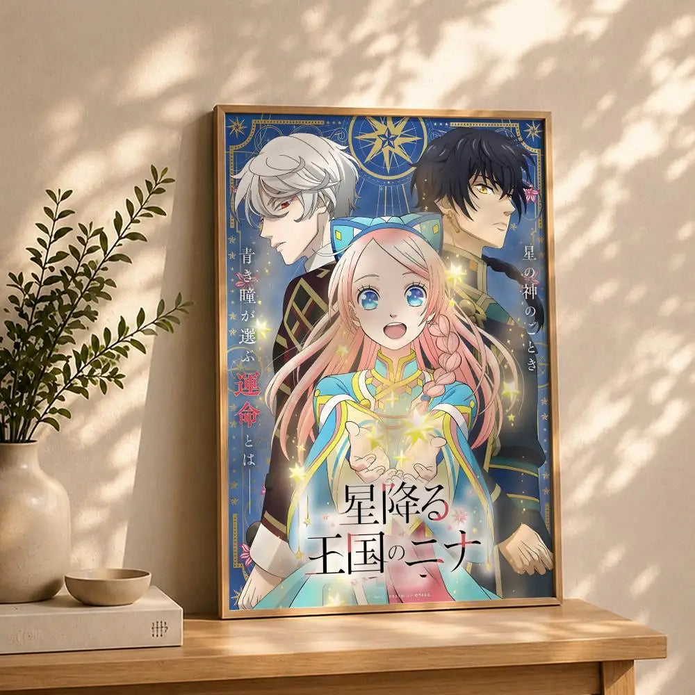Manga N-Nina the Starry BrideS Poster HD Self Adhesive Waterproof Wall Art Ideal for Home Office Dorm Bedroom Great Gift Peaceful Pleasures Health and Wellness
