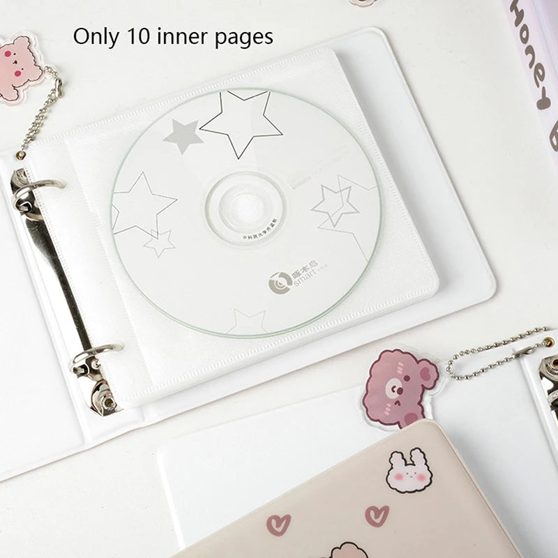 20-Capacity Cute Bear Hard CD/DVD Case Organizer | Portable