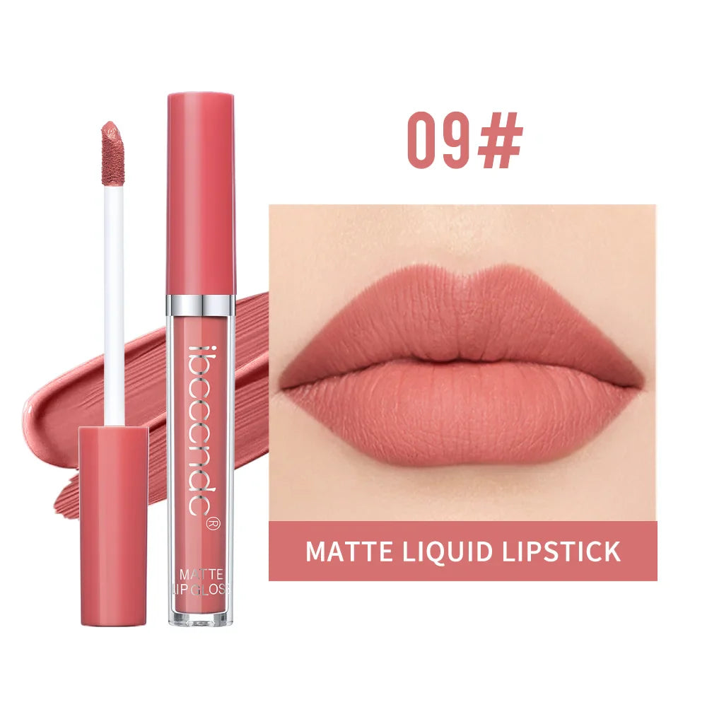 Matte Velvet Liquid Lipstick – Waterproof, Long-Lasting, 12 Shades