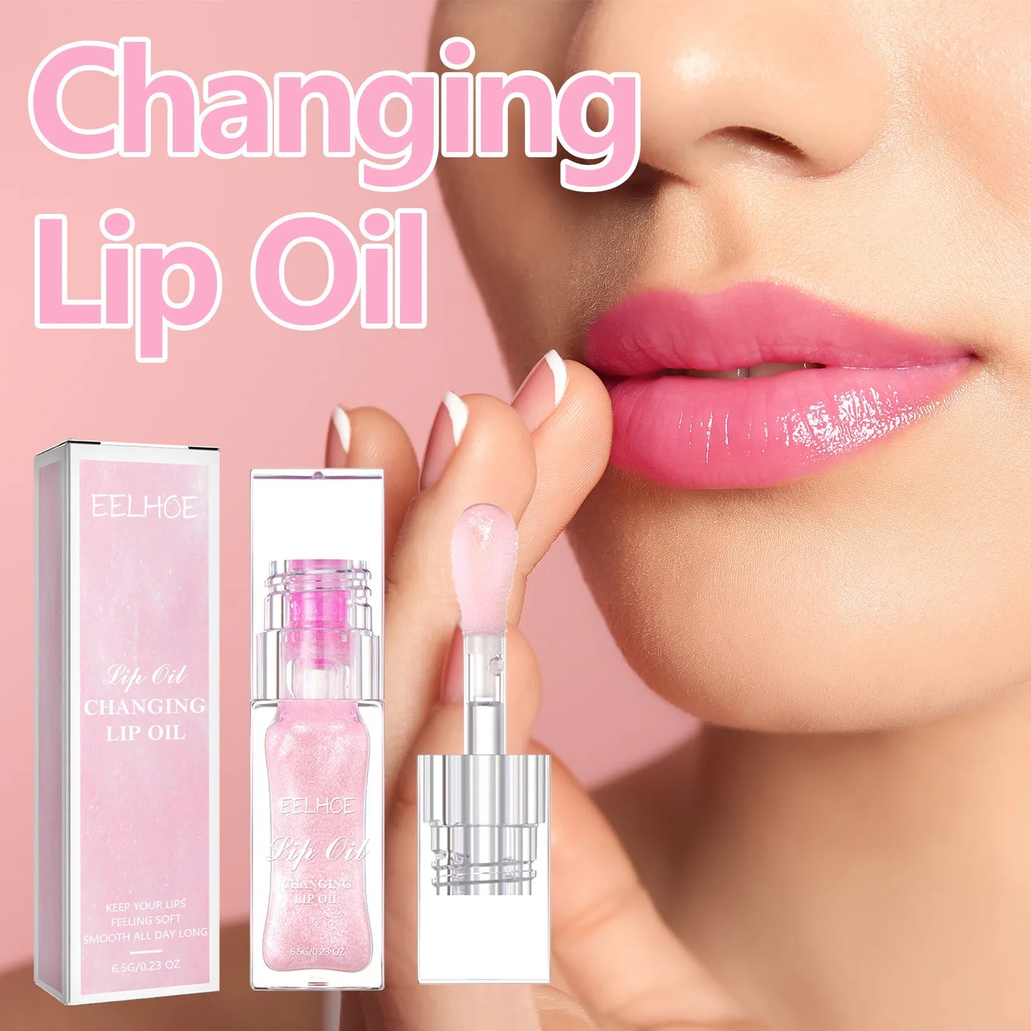 EELHOE Lip Oil Gloss Plumper – Moisturizing Lip Care 6.5g