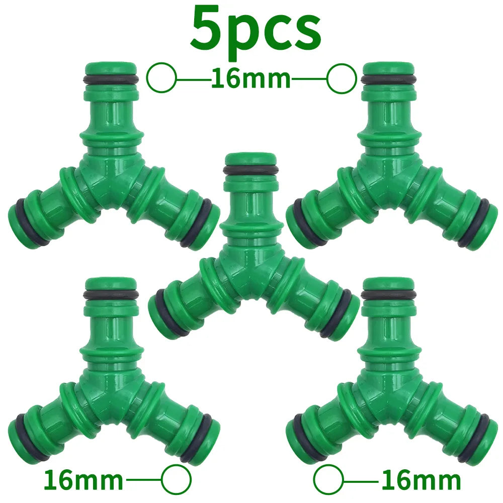 5Pcs Quick Drip Irrigation Watering System for Greenhous Joiner Repair Connector Coupling 1/2'' Garden Hose Tubing Fitting Pipe Peaceful Pleasures Health and Wellness C 5PCS