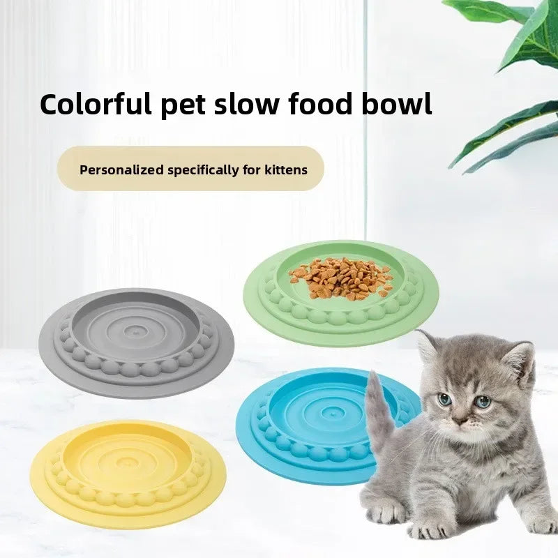 Cat & Dog Slow Feeder Bowl | Non-Slip Anti-Choke Mat Slow Feeder Bowl Peaceful Pleasures Health and Wellness