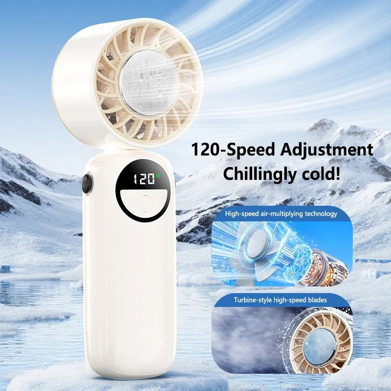 Cold Air High-speed Fan Usb Charging Fan Portable Semiconductor Cooling Five Speed Large Fan Peaceful Pleasures Health and Wellness
