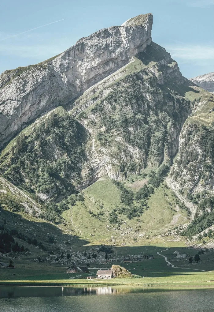 Natural Mountain Scenery Canvas Print | Modern Wall Art Canvas Wall Art Peaceful Pleasures Health and Wellness 11 20x30cm Unframed
