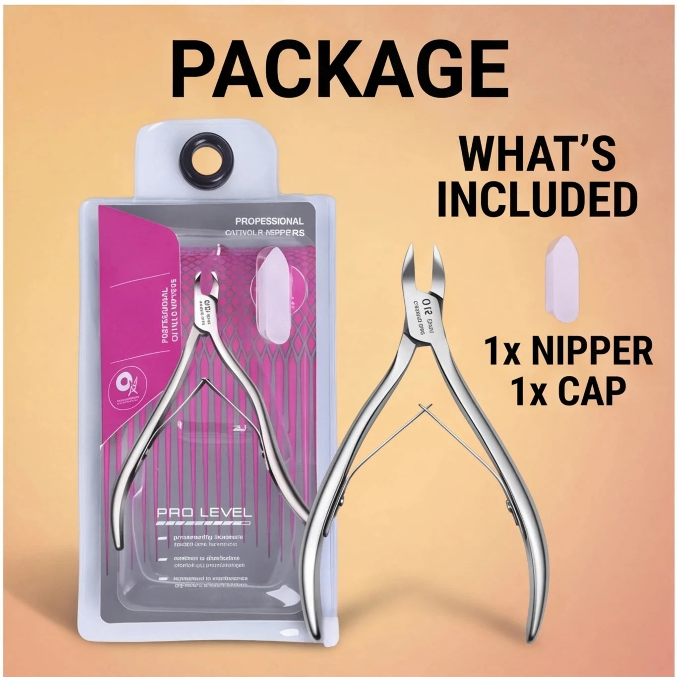 Nail Clippers & Cuticle Trimmer Set – Stainless Steel Pedicure Kit