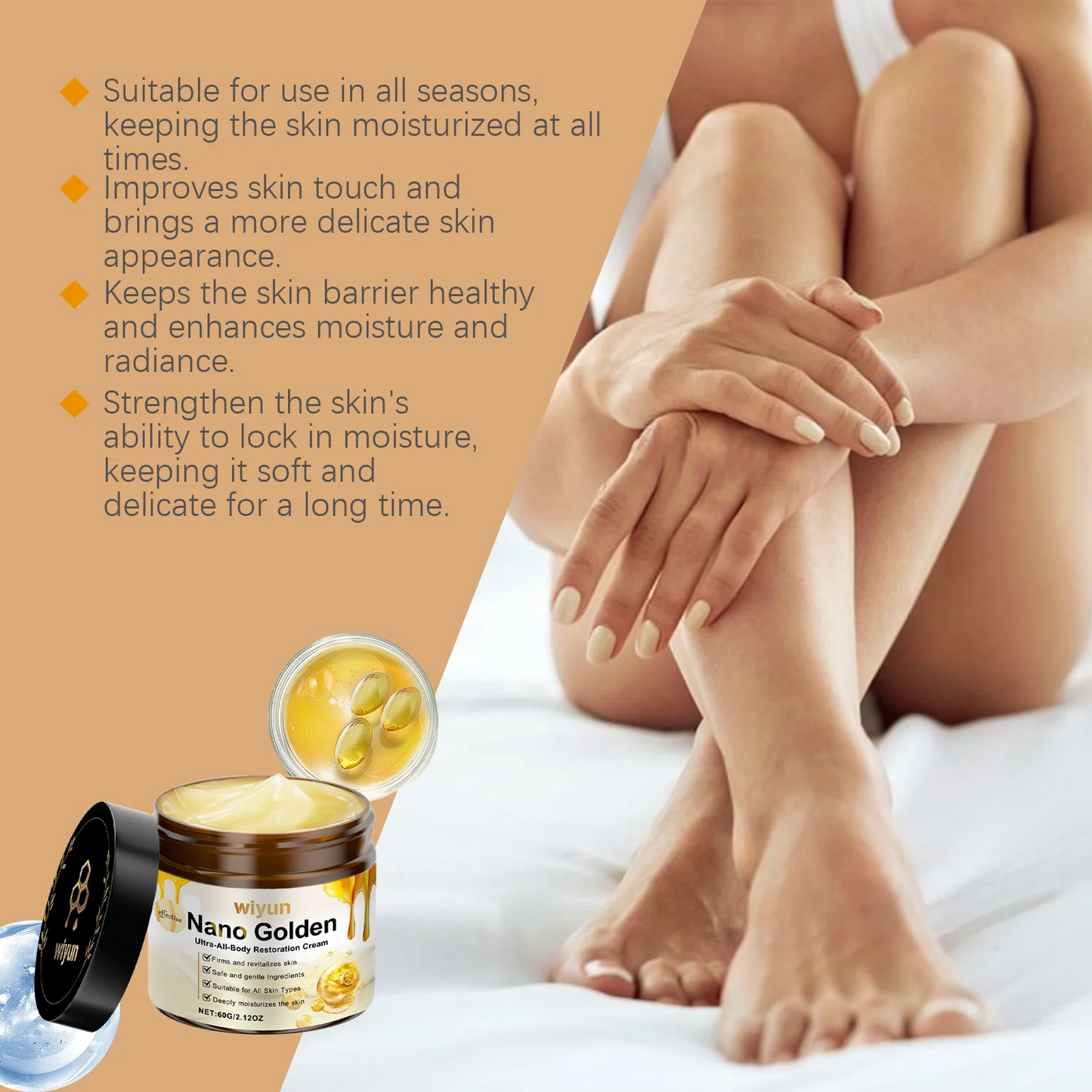 WIYUN Collagen Firming Body Cream – Tighten, Brighten & Moisturize