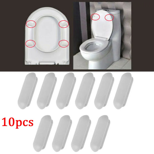 Toilet Seat Buffer Cover Cushion Stopper Noise Reduction White Stop Peaceful Pleasures Health and Wellness