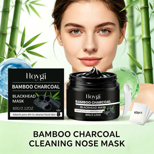 Bamboo Charcoal Blackhead Remover Mask Deep Cleansing Peel off Mask for Nose & Face Gently Removes Blackheads Smooth Skin Care Peaceful Pleasures Health and Wellness