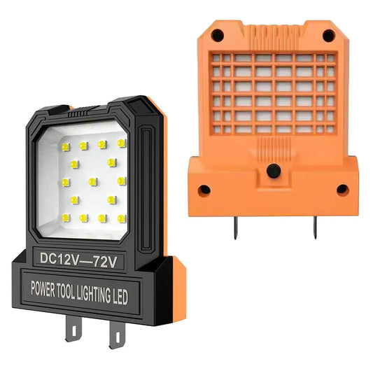 14W LED Work Light | 12-85V Battery-Powered Portable Lantern LED Work Light Peaceful Pleasures Health and Wellness Orange