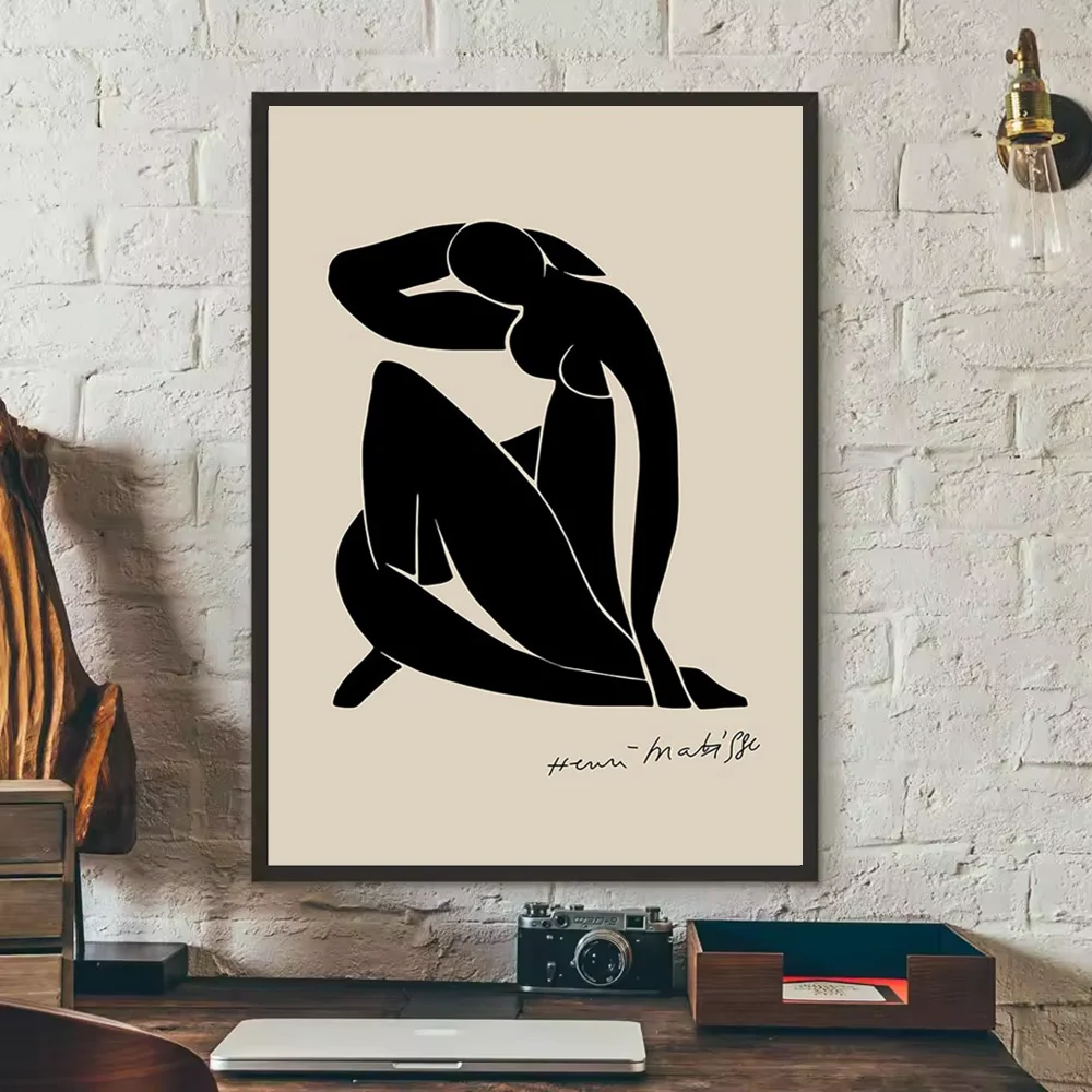 abstract matisse flower human body Poster HD art sticky wall waterproof home living room bedroom bar aesthetic decoration Peaceful Pleasures Health and Wellness z3 30X40cmNoframe