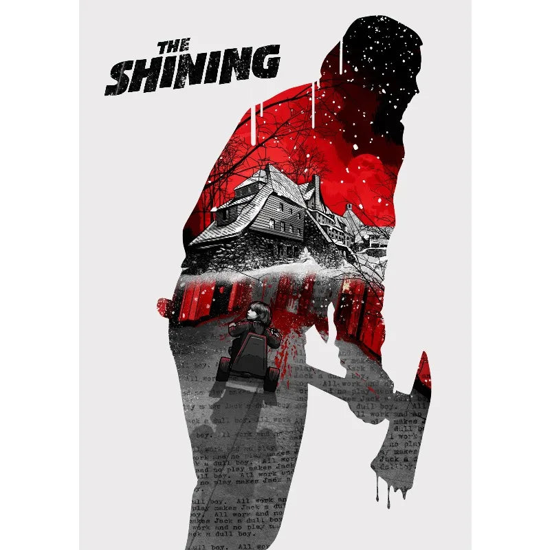 The Shining Horror Movie Canvas Wall Art Poster | Unframed Print