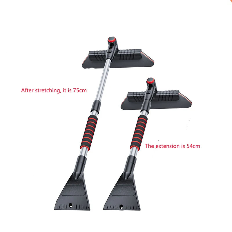 Multi-functional Retractable and Rotatable Car Snow Brush and Snow Shovel Detachable Snow Removal Shovel Peaceful Pleasures Health and Wellness