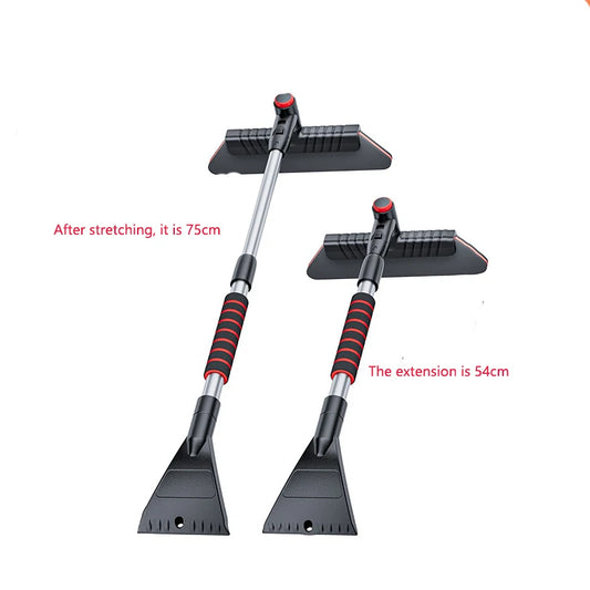Multi-functional Retractable and Rotatable Car Snow Brush and Snow Shovel Detachable Snow Removal Shovel Peaceful Pleasures Health and Wellness