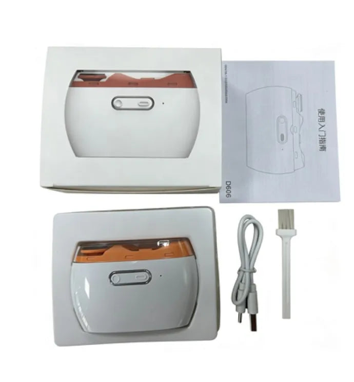 Intelligent nail trimming assistant, rechargeable electric trimmer, with automatic speed adjustment and splash-proof design Peaceful Pleasures Health and Wellness WHITE