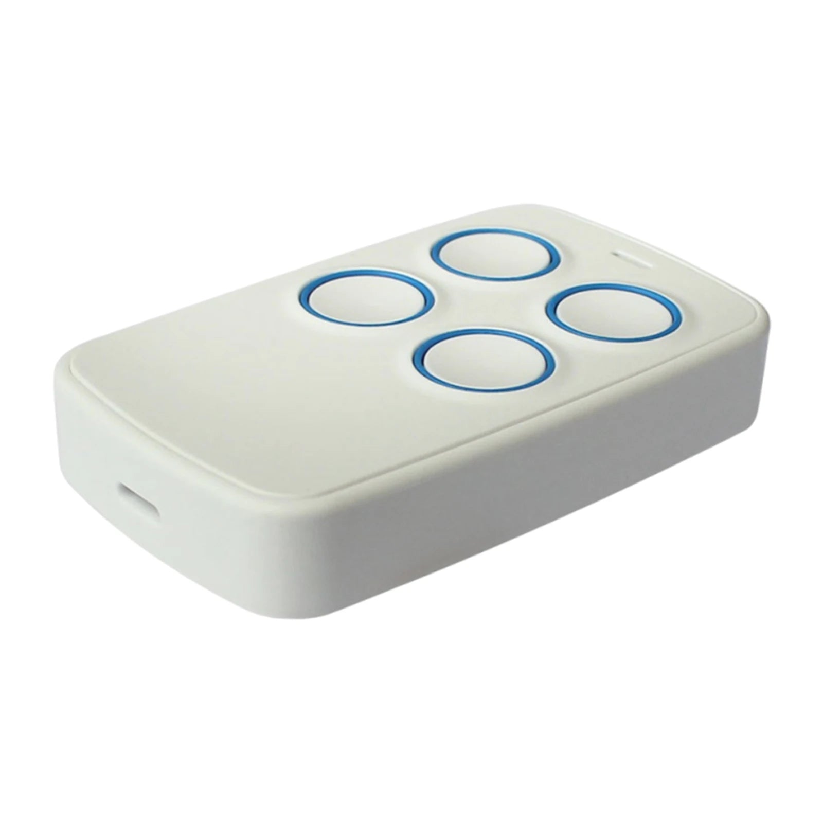 433 MHz Garage Door Remote Duplicator with ABS Material Lightweight 4-Buttons for Domestic Tubular Motor External Motor Remotes Peaceful Pleasures Health and Wellness White english