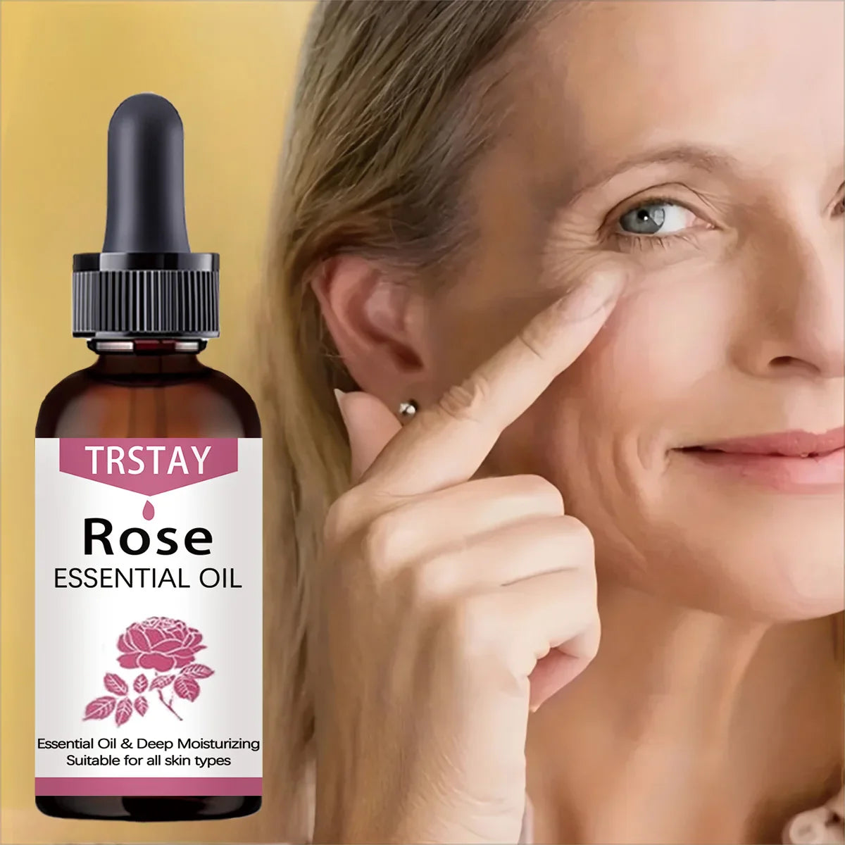 TRSTAY Rose Face Serum – Brightening, Hydrating & Nourishing Oil