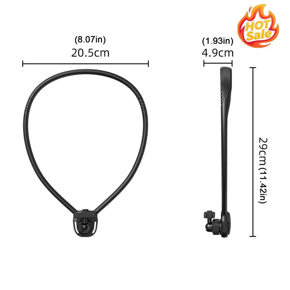 Silicone Magnetic Neck Mount Camera Holder – 360°+90° FPV