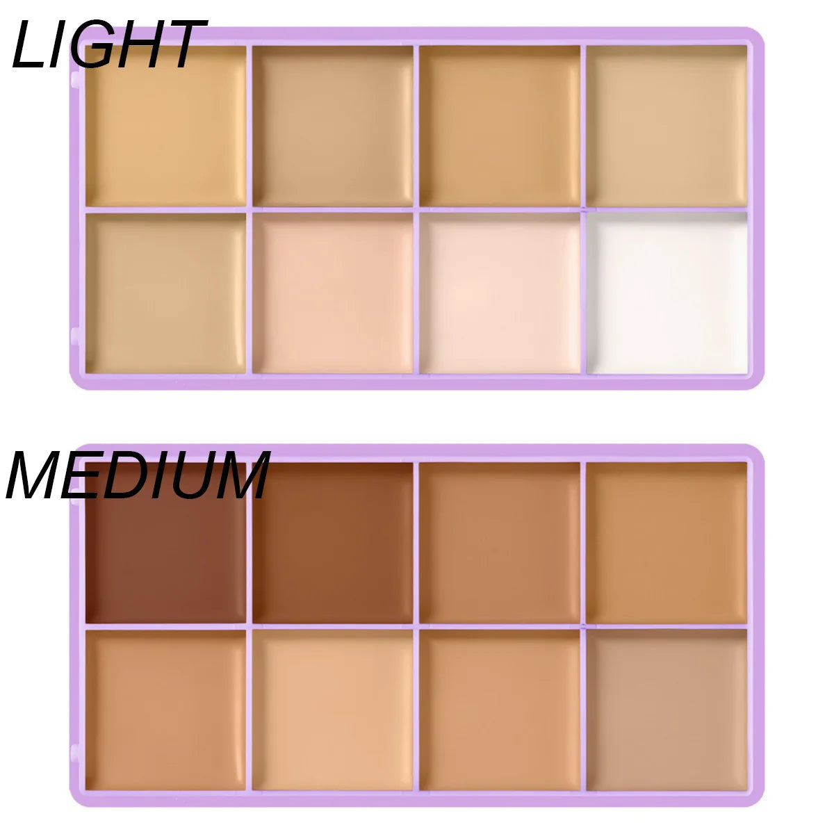 8-Shade Cream Concealer Palette | Waterproof Full Coverage