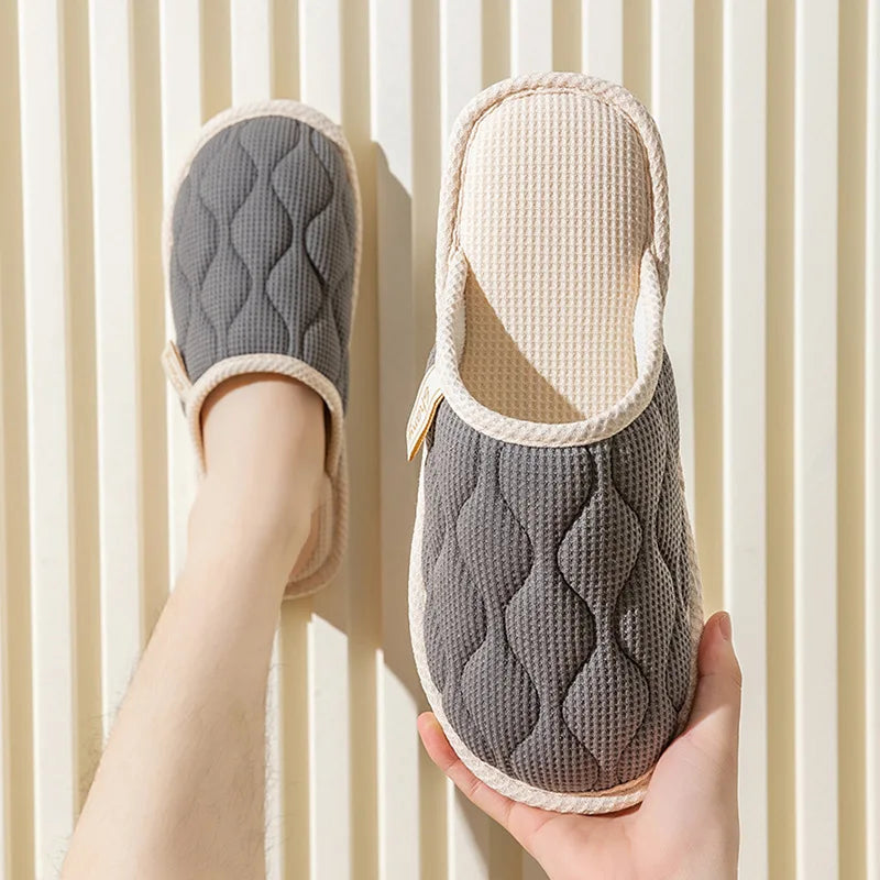 Women's Fuzzy Plush House Slippers | Soft Sole Indoor Slides