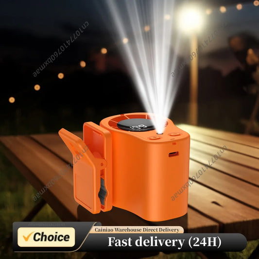 Car Clip on Fan 199 Speeds 360° Rotation Rechargeable Wearable Belt Waist Fan Semi-Cooling Technology for Cars Work Camping Peaceful Pleasures Health and Wellness