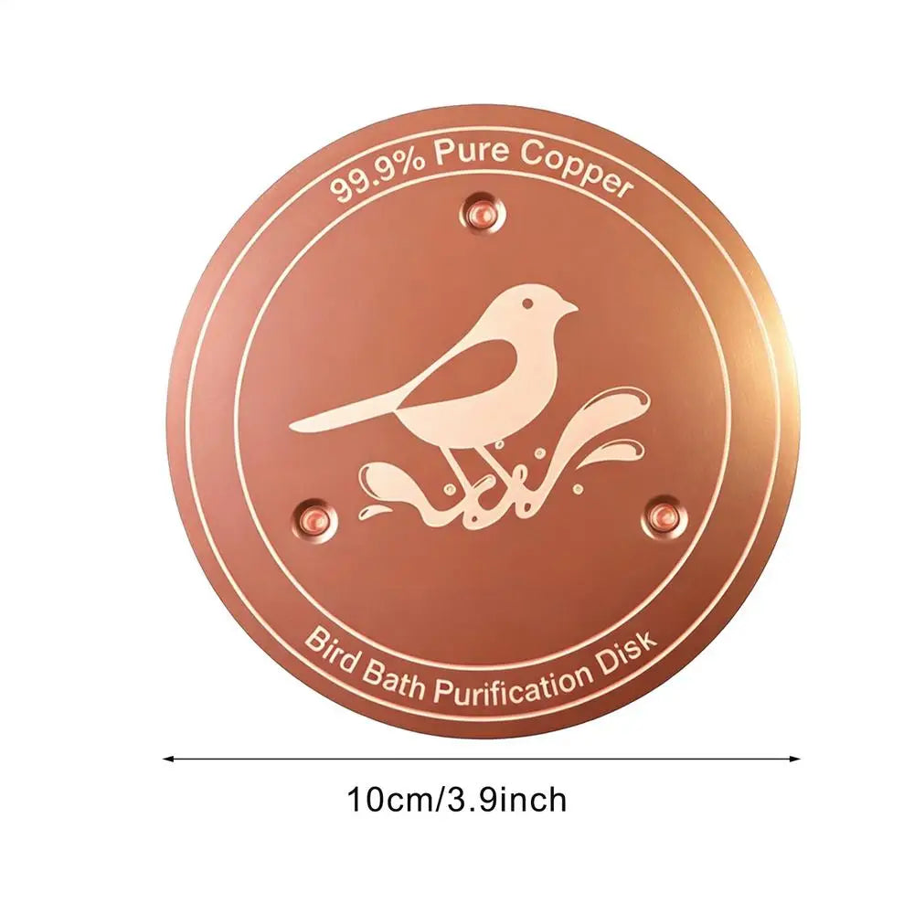 Bird Bath Copper Disk – Natural Water Purifier for Garden
