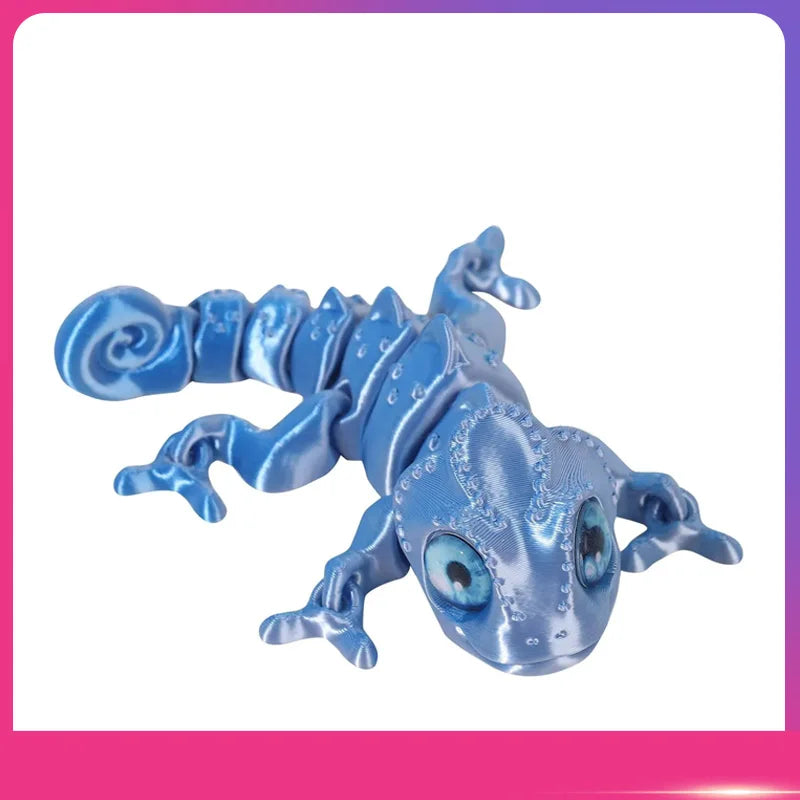 3D Printed Articulated Chameleon Figure | Movable Joints Toy